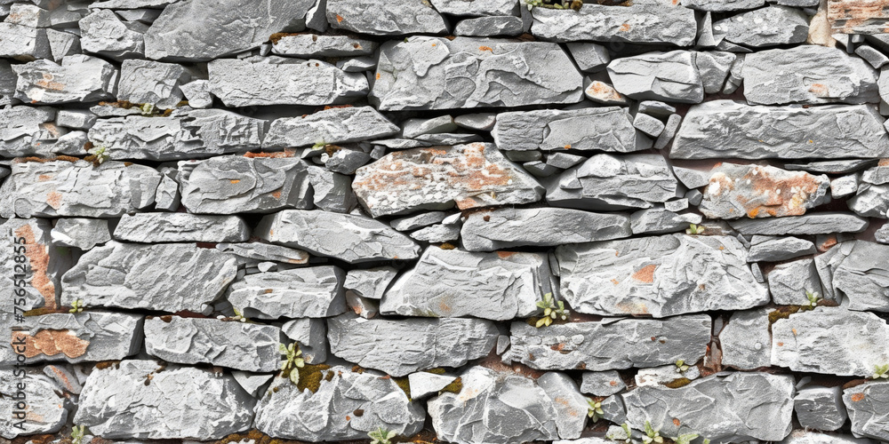 texture of stone walls. rectangular stones of various sizes and colors gray wall, old stone gray wall, banner