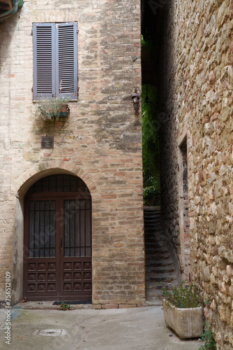 Fototapeta Naklejka Na Ścianę i Meble -  Historic buildings of Bevagna, Umbria, Italy