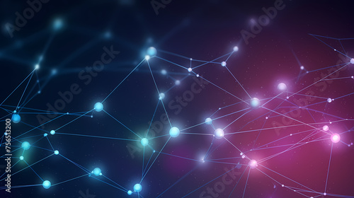 Abstract background with connecting lines and dots