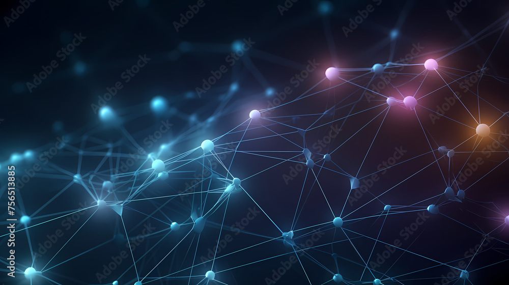 Abstract background with connecting lines and dots Abstract background with connecting lines and dots