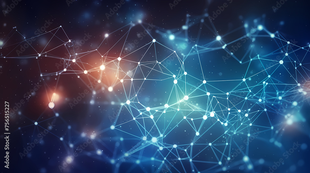 Abstract background with connecting lines and dots Abstract background with connecting lines and dots