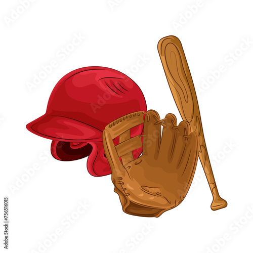 Illustration of baseball 