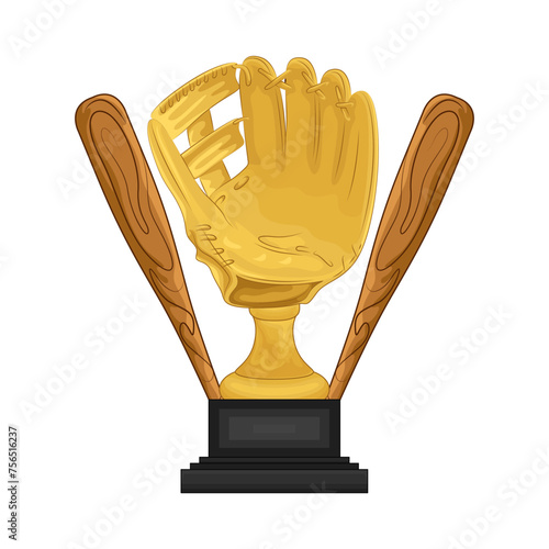 Illustration of baseball cup 