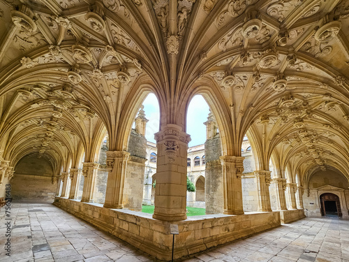Cloister of the Royal Monastery of San Zoilo in Carrion de los Condes, province of Palencia photo