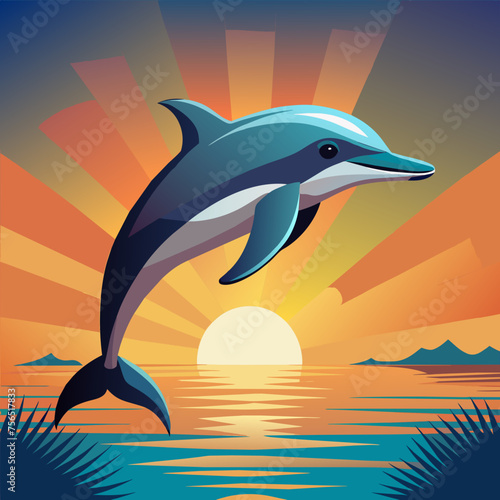 Dolphin, beluga, grampus, mammal, narwal, orca, porpoise, whale, pet, cartoon, pretty, cute, draw, vector, illustration

