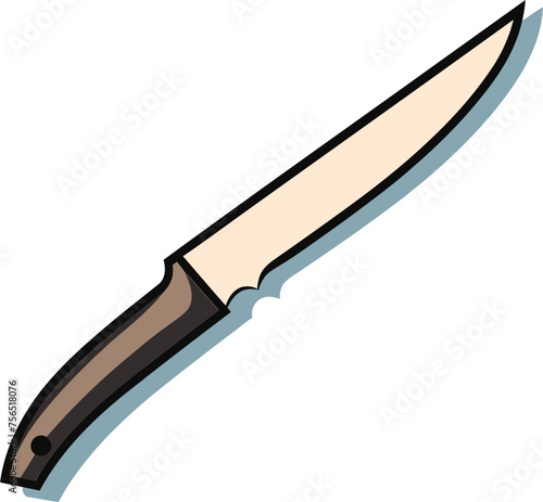 Vector Illustration of Fishing Knives with Rust-Resistant Blades and Non-Slip Handles