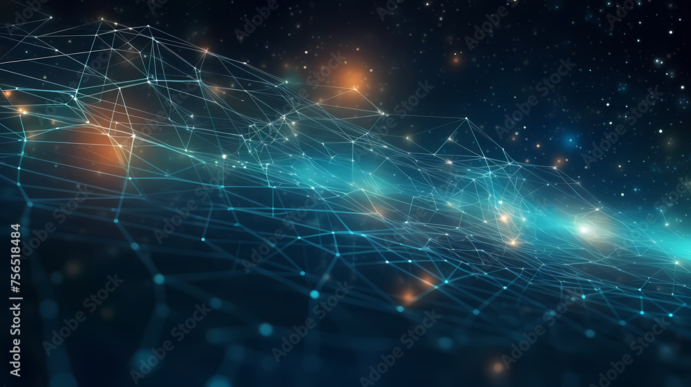 Network connection abstract technology background Network connection abstract technology background