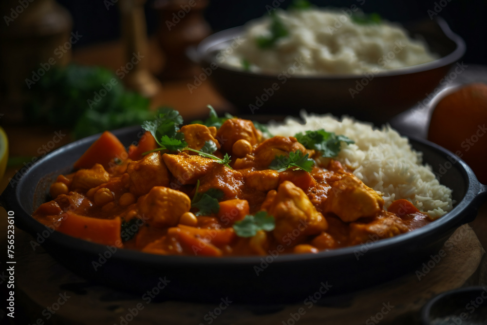 Flavorful Indian curry dish. AI Generated Flavorful Indian curry dish. AI Generated
