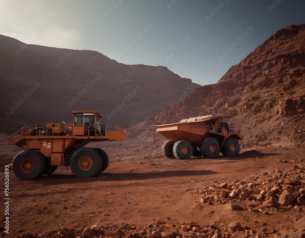 Industry and machinery on the planet Mars Industry and machinery on the planet Mars