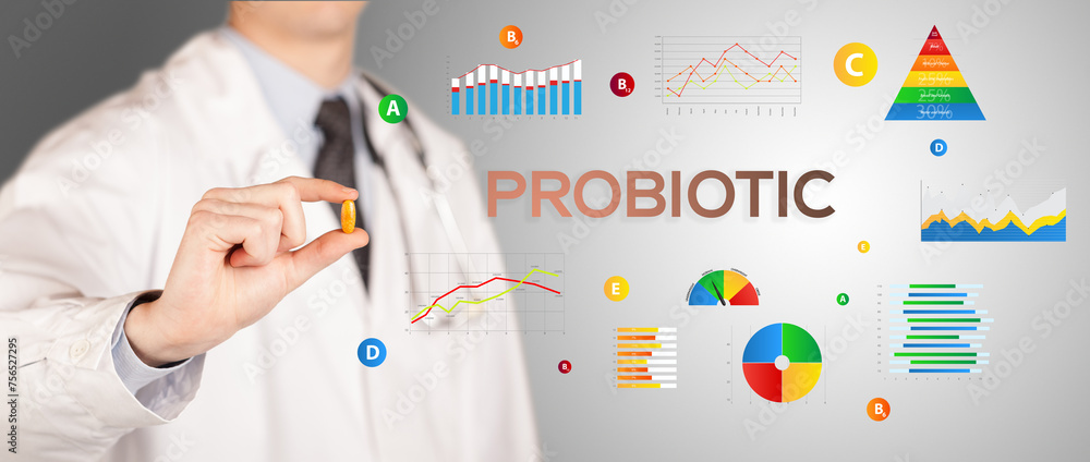 Fototapeta premium Nutritionist giving you a pill