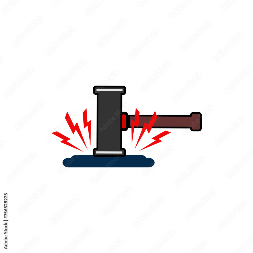 flat design illustration of a courthouse and the gavel and balance of justice flat design illustration of a courthouse and the gavel and balance of justice
