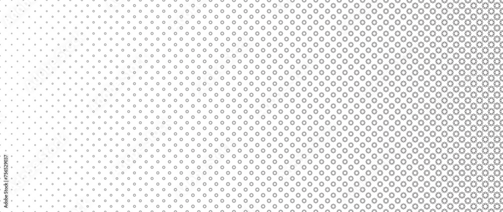 Blended black smile flower line on white for pattern and background, halftone effect. Blended black smile flower line on white for pattern and background, halftone effect.