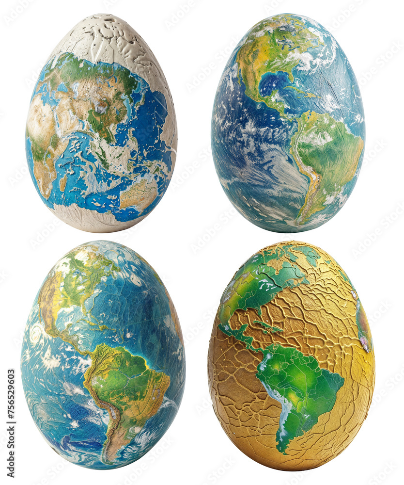 earth egg collection PNG transparent background 
