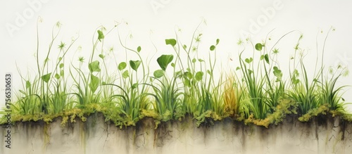 Wallpaper Mural The grass on the wall is flourishing Torontodigital.ca