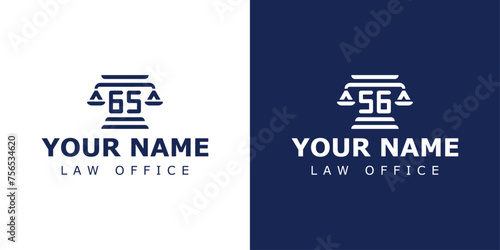 Letters GS and SG Legal Logo, suitable for lawyer, legal, or justice with GS or SG initials
