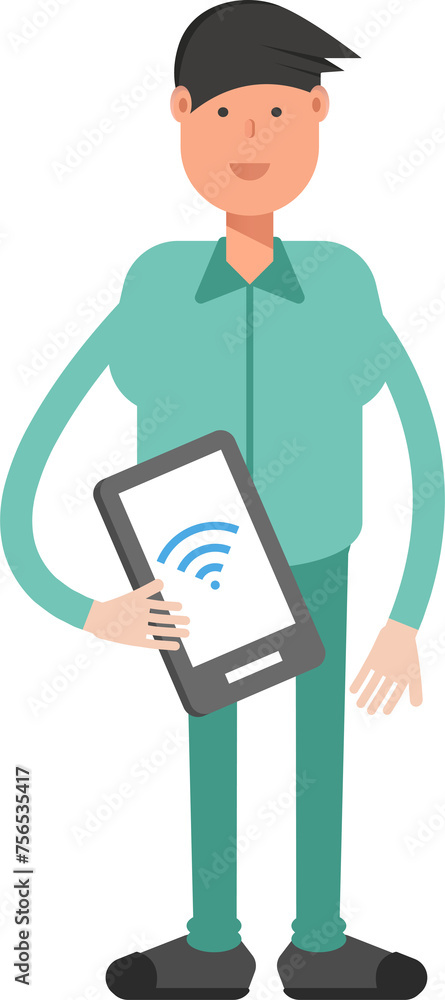 Male Character Holding Smartphone
Male Character Holding Smartphone