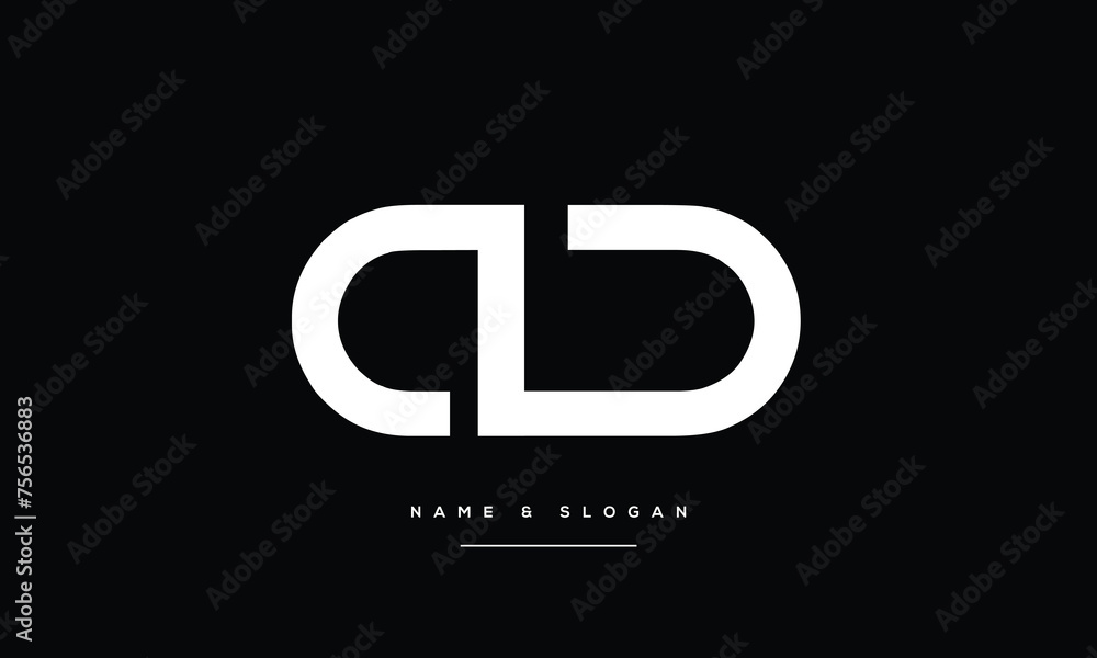 AD, DA, A, D, Abstract Letters Logo monogram AD, DA, A, D, Abstract Letters Logo monogram