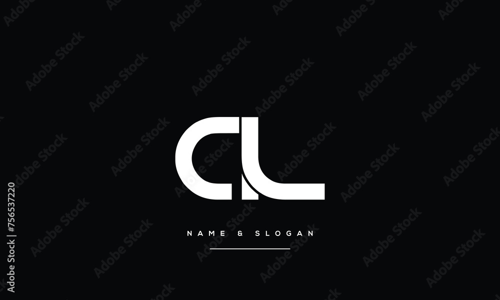 Alphabet Letters AL, LA, Initials Logo Monogram Alphabet Letters AL, LA, Initials Logo Monogram
