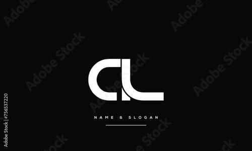 Alphabet Letters AL, LA, Initials Logo Monogram