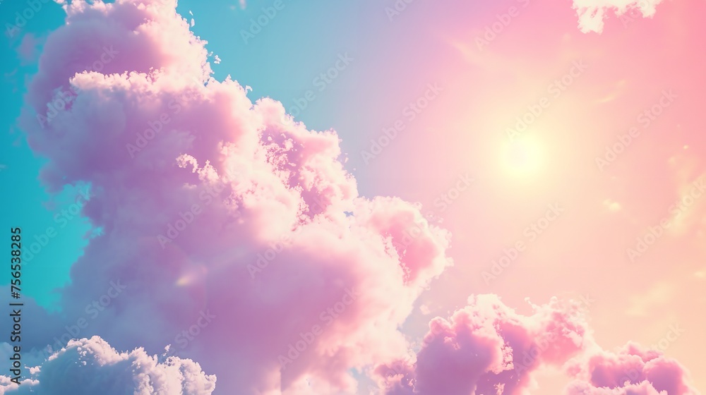 Pastel Colored Sun and Cloud Background
Pastel Colored Sun and Cloud Background