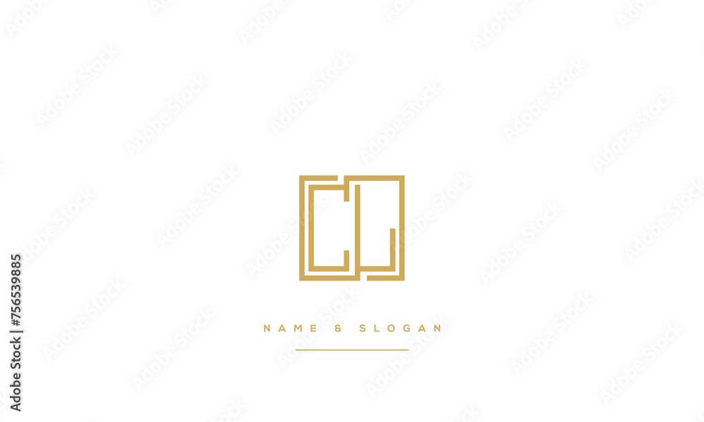 CL, LC, C, L, Abstract Letters Logo Monogram CL, LC, C, L, Abstract Letters Logo Monogram