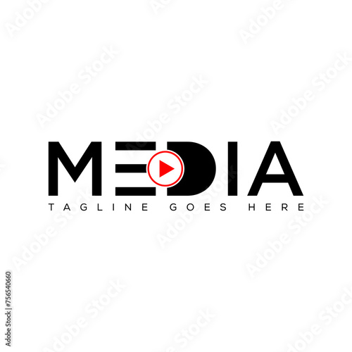 Media Logo Design Vector File
