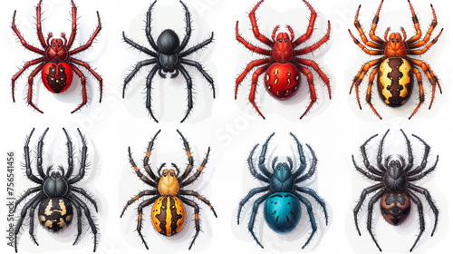 Spider Sticker Collection © EwaStudio