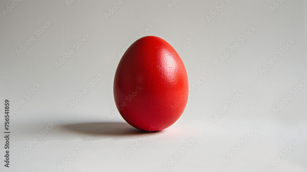 red easter egg on white background red easter egg on white background