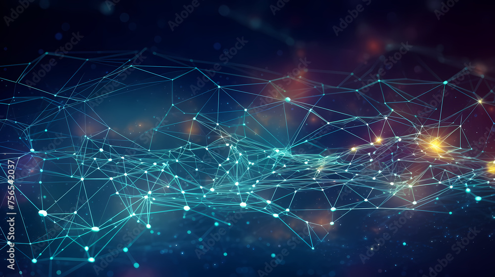 Abstract background with connecting lines and dots Abstract background with connecting lines and dots
