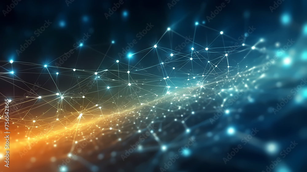Abstract background with connecting lines and dots Abstract background with connecting lines and dots