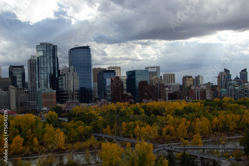 Calgary city in autumn.