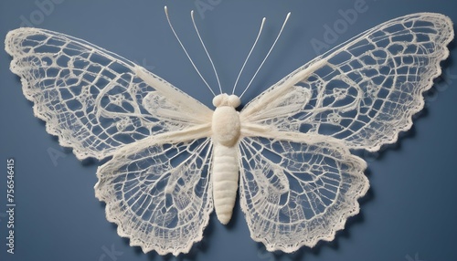 A Butterfly With Wings Resembling Delicate Lace