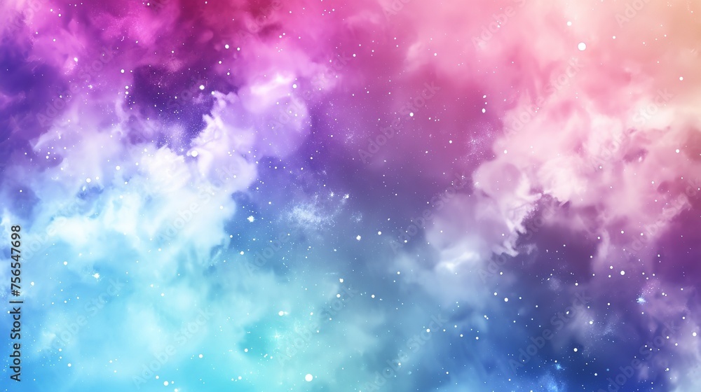 Fototapeta premium Vector Cosmic Watercolor Illustration