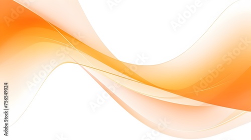 orange and white wave curves forming abstract pattern on white surface