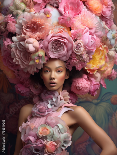 Floral fantasy, floral dream, flowercore, flower obsess, floral girl, flowers, floral fashion