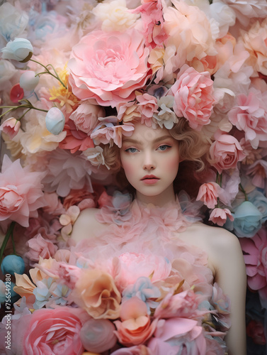 Floral fantasy, floral dream, flowercore, flower obsess, floral girl, flowers, floral fashion