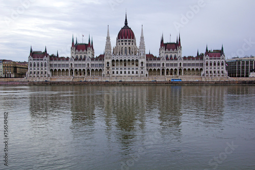 The parliament in Budapest, hungary, in europe