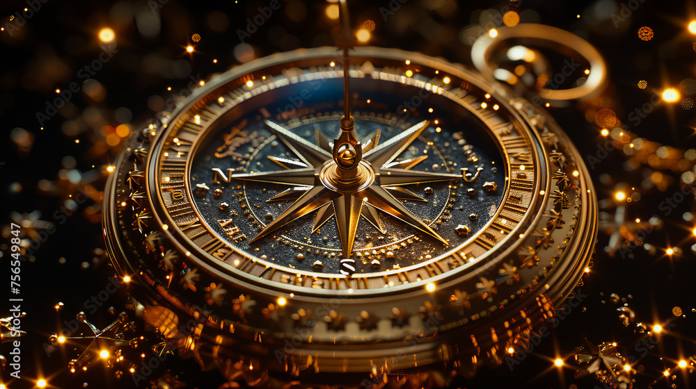 Fantasy  Zodiac Compass.  Astronomy Tool