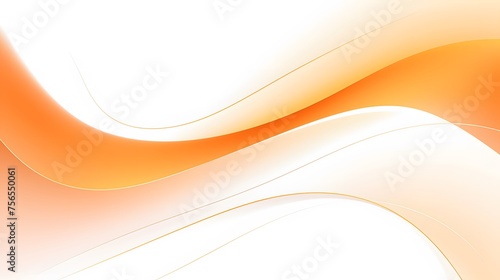 modern orange curve design backdrop, basic orange and white curve on white backdrop