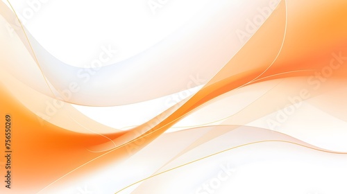 orange curve background, sophisticated orange and white curve on white surface