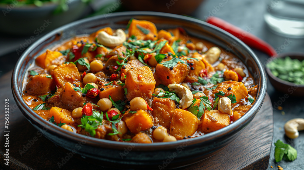 Traditional Indian Vegetarian Pumpkin Curry Traditional Indian Vegetarian Pumpkin Curry