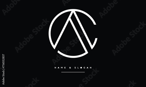 CA, AC, C, A, Abstract Letters Logo Monogram