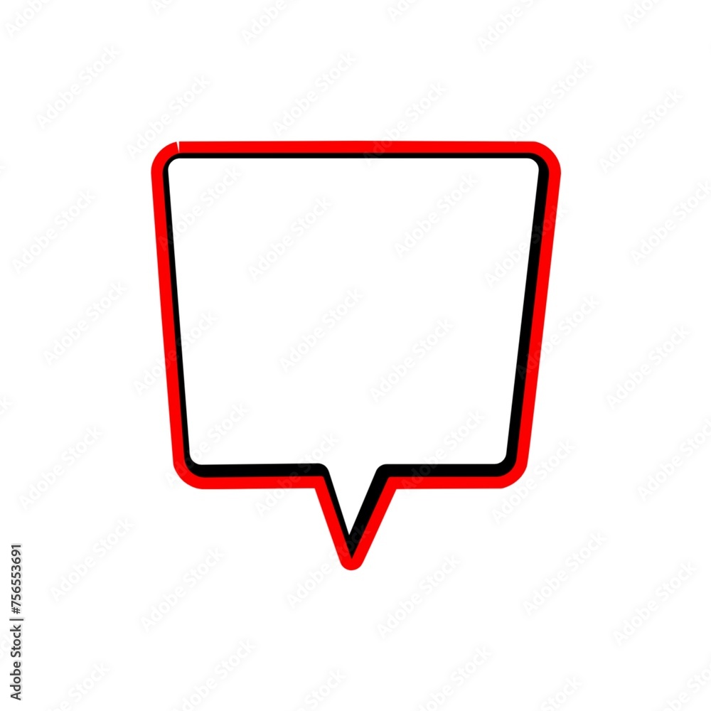 Speech bubbles on white background Speech bubbles on white background