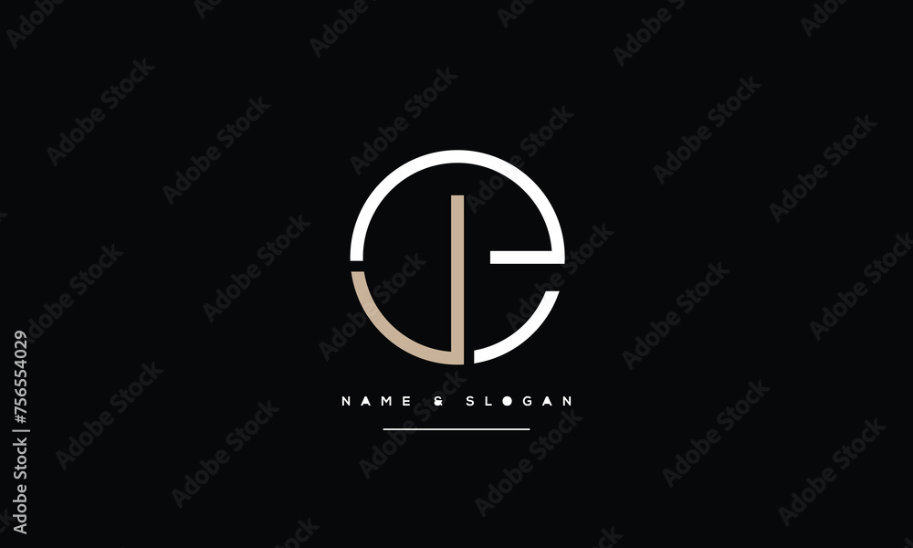 Alphabet Letters EJ, EJ , Initials Logo Monogram Alphabet Letters EJ, EJ , Initials Logo Monogram