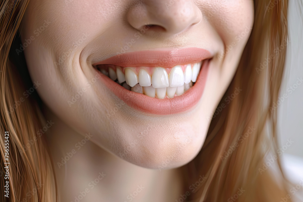 close-up of smiling young woman close-up of smiling young woman