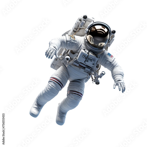Astronaut Floating isolated on transparent background