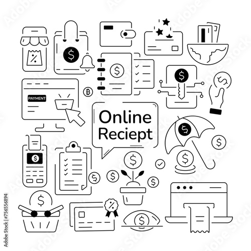 Handy ecommerce vector showing online payments, digital transactions, and online billing methods 