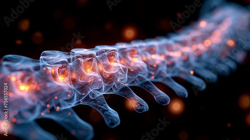 X-ray human body. Spine