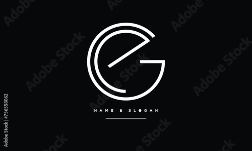 Free Download EG, GE, E, G, Abstract Letters Logo monogram - GFXLoad