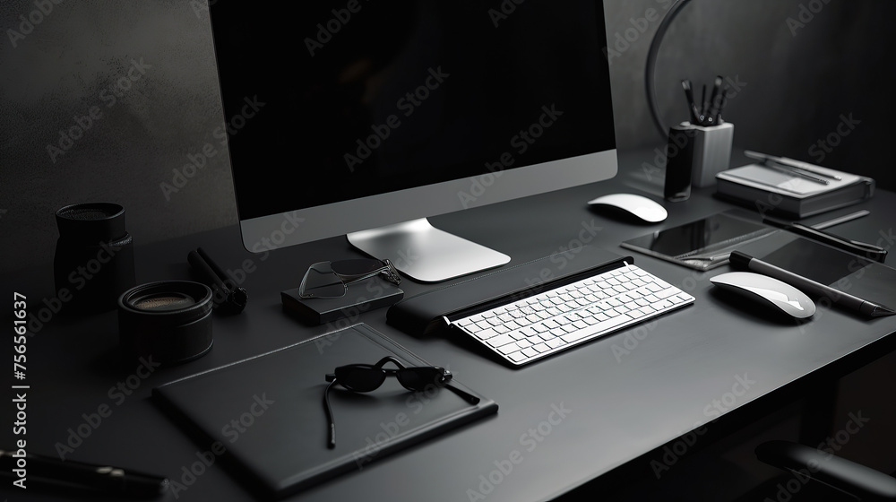 architecture photo of a huge fancy and modern workspace. architecture photo of a huge fancy and modern workspace.